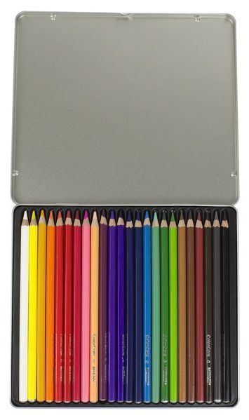 Олівці кольорові "Color Core" 24 кольори в металевому кейсі 3100-24TN фото