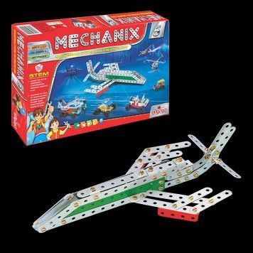 Металевий конструктор розвиваючий MECHANIX №5 (300 елм./25 моделей) Zephyr 8904136010099 1009 8904136010099 фото