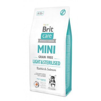 Корм сухий Brit Care Grain Free Mini Light Sterilised для дорослих собак дрібних порід з зайвою вагою або стерілізованих з к 8595602521081 170787/1081 фото