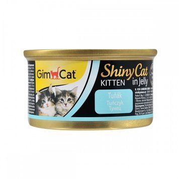 Корм вологий GimCat Shiny Kitten для кошенят з тунцем 70 г G-413150/413358 фото