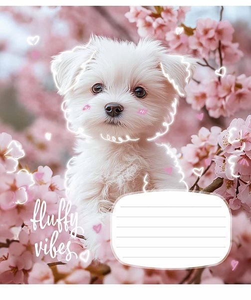 Зошит учнівський, набір 5 шт, Fluffy vibes ВД-лак. Зошит Star у клітинку 18 арк. 3546 4820006472085 4820006472085_018-3546K фото
