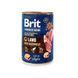 Корм вологий Brit Premium by Nature k консерви для собак з ягням та гречкою 400 г 8595602561834 100414/8614 фото 1