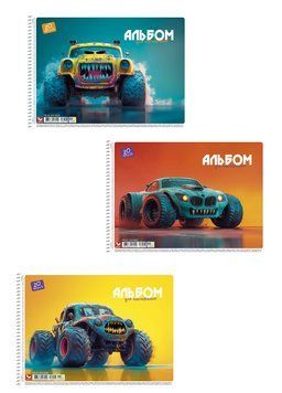 Набір альбомів для малювання 3 шт. Альбом Школярик 20 арк. А4 8028 4823088243949 4823088243949_020-8028 фото
