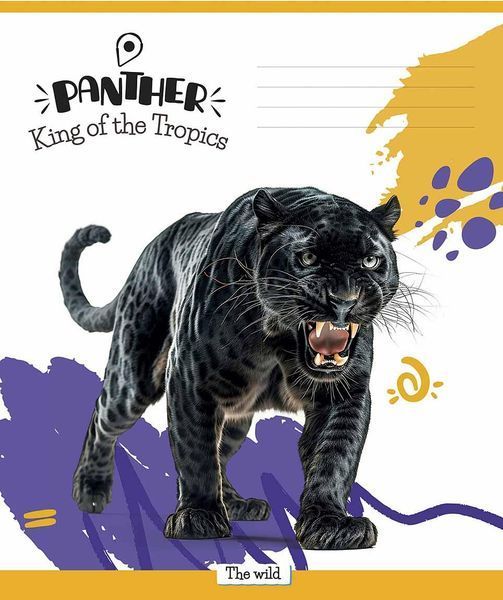 Зошит учнівський, набір 5 шт, King of the Tropics ВД-лак. Зошит Star у лінію 18 арк. 3421 4820006472092 4820006472092_018-3421L фото