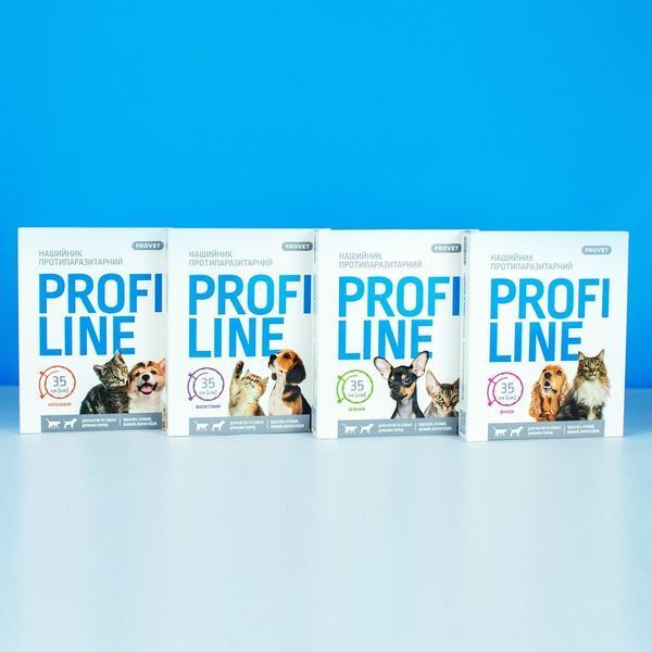 Нашийник Provet PROFILINE для котів та собак інсектоакарицид фуксія 35 см PR243095 PR243095 фото