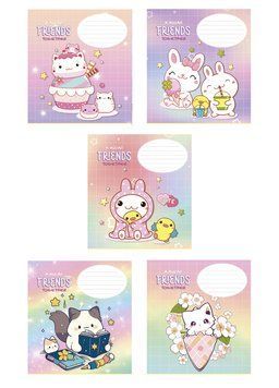 Комплект 5 шт учнівських зошитів kawaii. Зошит Школярик 12 арк. у лінію 3422 012-3422L 4820006473204 4820006473204_3 фото