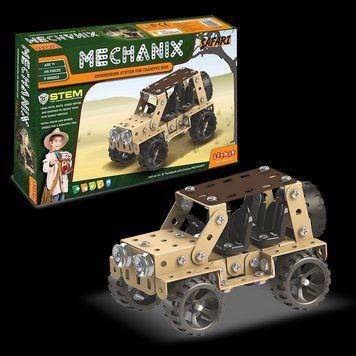 Металевий конструктор розвиваючий MECHANIX Сафарі (155 елм./5 моделей) Zephyr 8904136010563 1056 8904136010563 фото