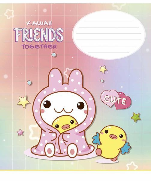 Комплект 5 шт учнівських зошитів kawaii. Зошит Школярик 12 арк. у лінію 3422 012-3422L 4820006473204 4820006473204_3 фото