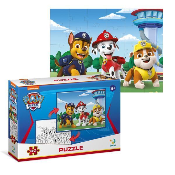 Пазл 2в1 Dodo "Paw Patrol. Гонщик. Маршал та Кремез" 3+ 200160 фото