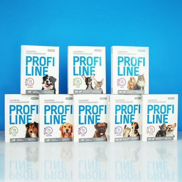 Нашийник Provet PROFILINE для котів та собак інсектоакарицид фіолетовий 35 см PR243094 PR243094 фото