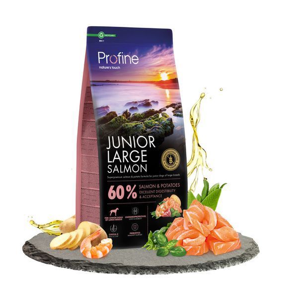 Корм сухий Profine Junior Large Salmon and Potatoes для цуценят і юніорів великих порід лосось і картопля 12 кг 173085***** фото