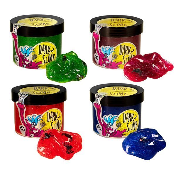 Слайм Strateg Dark slime з декором українською мовою (71829) 71829 фото
