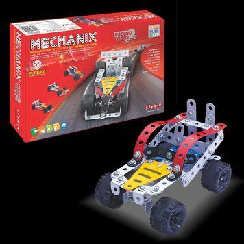 Металевий конструктор розвиваючий MECHANIX Автомобілі (155 елм./15 моделей) Zephyr 8904136010143 1014 8904136010143 фото