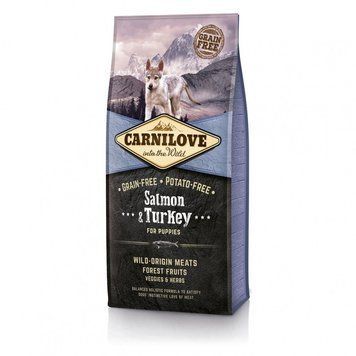 Корм сухий Carnilove Puppy Salmon and Turkey для цуценят усіх порід з лососем та індичкою 12 кг 150815/8822 фото