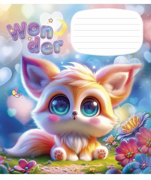 Зошити учнівські, набір 5 шт, Wonderful ВД-лак. Зошит Star у клітинку 12арк. 3414 4820006472054 4820006472054_012-3414K фото