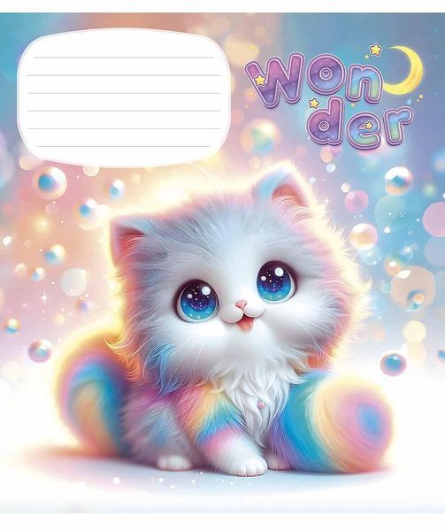 Зошити учнівські, набір 5 шт, Wonderful ВД-лак. Зошит Star у клітинку 12арк. 3414 4820006472054 4820006472054_012-3414K фото