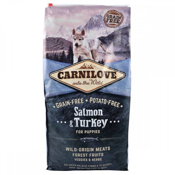 Корм сухий Carnilove Puppy Salmon and Turkey для цуценят усіх порід з лососем та індичкою 12 кг 150815/8822 фото
