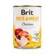 Корм вологий Brit Care Pate and Meat для дорослих собак з куркою 400 г 8595602557400 100859/100073/0281 фото 1