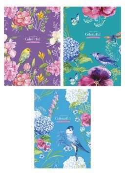 Набір 3 шт, блокнотів для записів Colourful. Блокнот Школярик у клітинку А5 50 арк. 817 A5-GB-050-817K 4823088200393 4823088200393 фото
