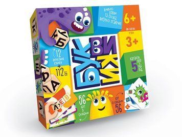 Розважальна гра "Буквики" 3+ DT_G-BU-01U фото