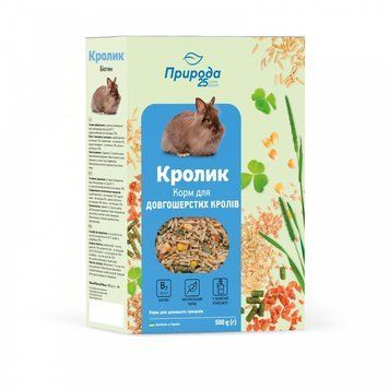 Корм Природа Кролик Біотин для довгошерстих кролів 500 г PR241074 PR241074 фото