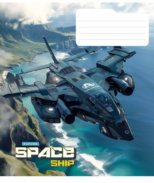 Набір 5 шт, зошит загальний, Space ship. Зошит Star у клітинку 48 арк. 3435 4820006472160 4820006472160_048-3435K фото