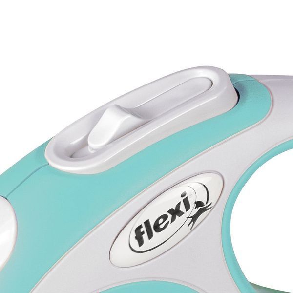 Повідець-рулетка Flexi для собак New Comfort стрічка блакитна розмір XS 3 м/ 12 кг 4000498043417 4000498043417 фото