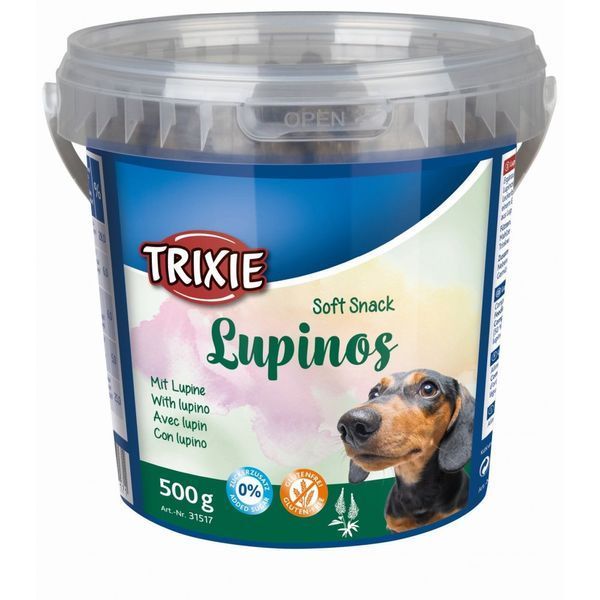 Ласощі Trixie Soft Snack Lupinos для собак м'ясо птиці та люпина відро 500 г 4011905315171 31517***** фото