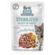 Корм вологий Brit Care Fillets in Gravy Healthy Rabbit Sterilized для стерилізованих котів філе в соусі з кроликом 85г 101050 фото 1