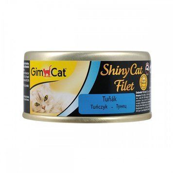 Корм вологий GimCat Shiny Cat Filet для котів з тунцем 70 г G-413815 /900 фото