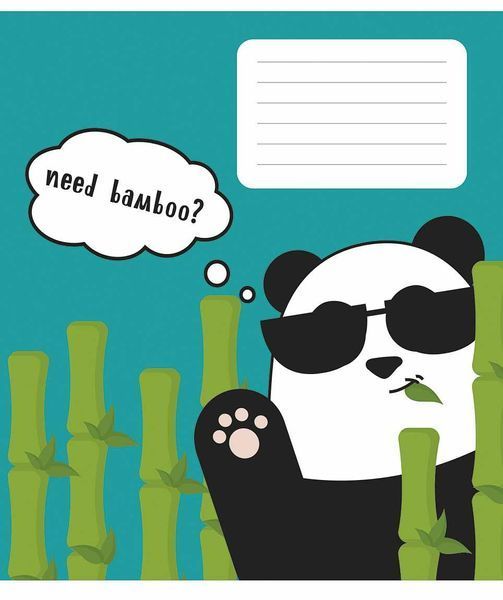 Зошити учнівські, 5 шт, по 18арк., Animal's memes ВД-лак, Зошит Школярик у лінію 3567 4820006470470 4820006470470_018-3567L фото