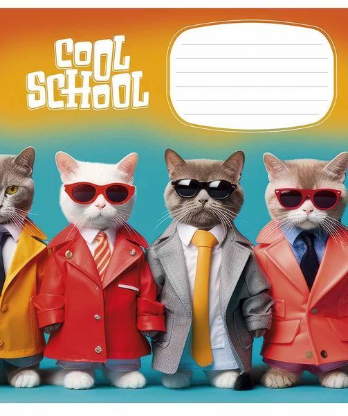 Набір 5 шт, зошит учнівський, Cool School (ВД-лак). Зошит Star у лінію 24арк. 3307 4820006472115 4820006472115_12 фото