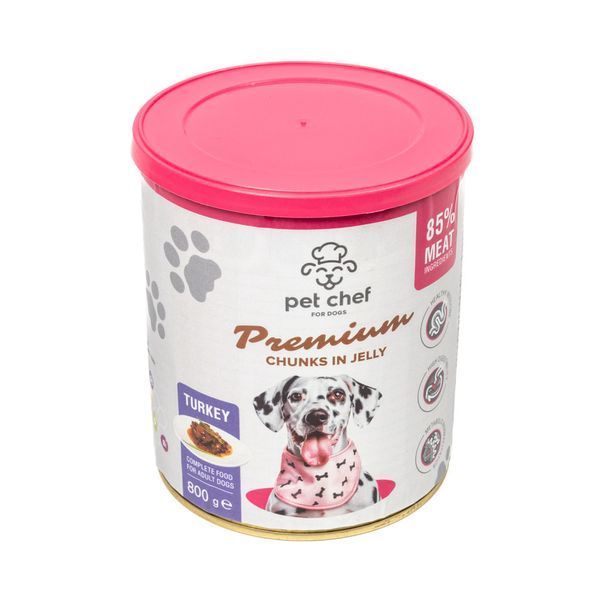 Вологий корм для собак Pet Chef з Індичкою 800 г 93670 фото