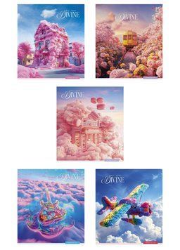Комплект 5 шт загальних зошитів Fantasy life. Зошит Школярик 48 арк. у клітинку 3475 4820006471354 4820006471354_048-3475K фото