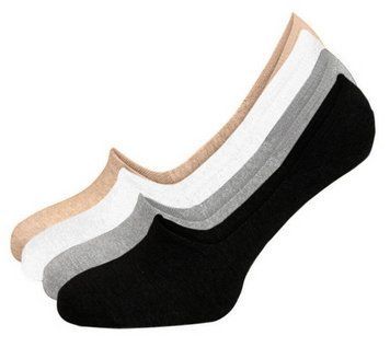 Набір 4 пари безшовних дихаючих слідів з силіконом ORGANIC cotton JILL ANTONY 35-37 women's 31003 фото