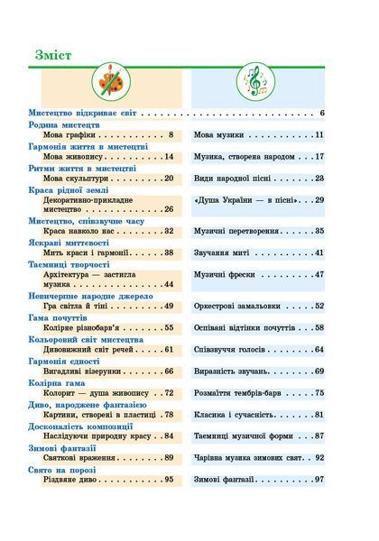 Книга Мистецтво 5 клас: підручник інтегрованого курсу _ КОМ Ранок Автор - Рубля Т. Є.;Мед І. Л.;Наземнова Т. О.;Щеглова Т. Л. 9786170979278 фото