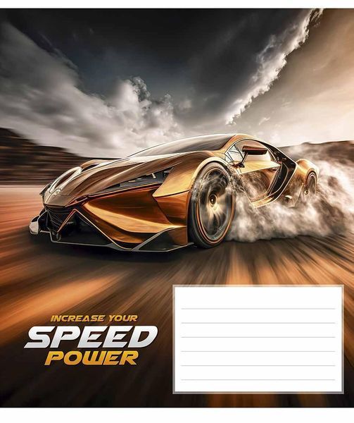 Набір 5 шт, зошит учнівський, Speed power (ВД-лак). Зошит Star у лінію 24арк. 3297 4820006472115 4820006472115_13 фото