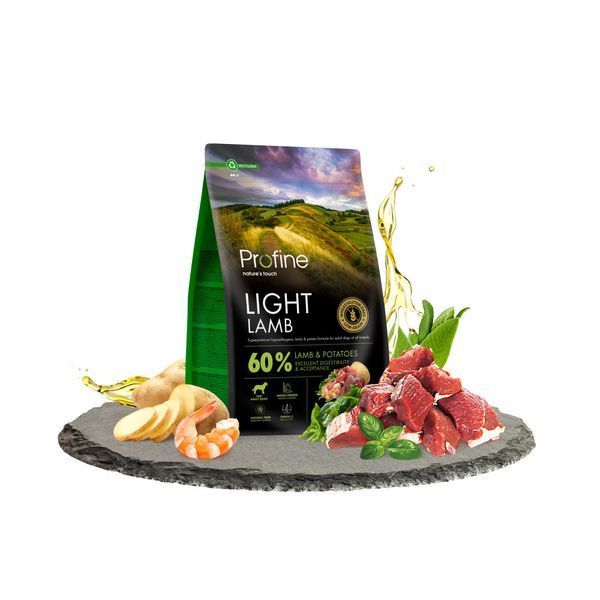Корм сухий Profine Light Lamb and Potatoes для собак з надмірною вагою ягня і картопля 3 кг 173082***** фото