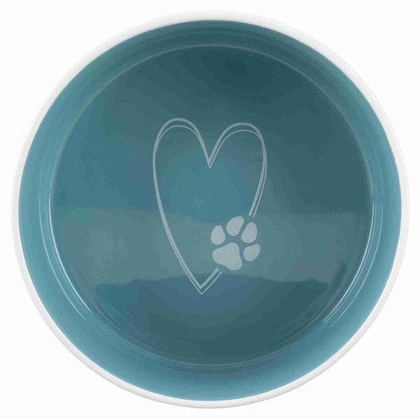 Миска Trixie для собак Pet_s Home бірюзова керамічна 300 мл 12 см 4011905250502 4011905250502 фото