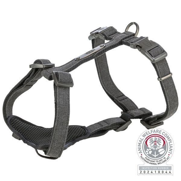 Шлея Trixie CityStyle H-harness для собак бавовна S&ndash;M 42&ndash;60 см 15 мм чорна 4053032683273 4053032683273 фото
