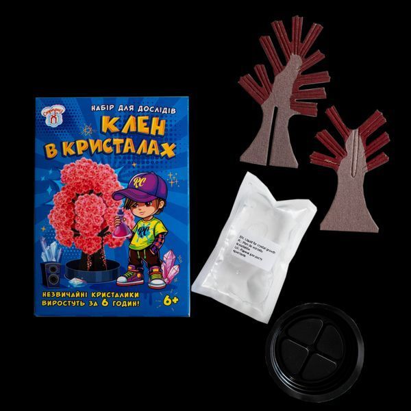 Набір для дослідів. Клен в кристалах. Червоне. Ранок-Креатив 10114183У 4827476988399 4827476988399 фото