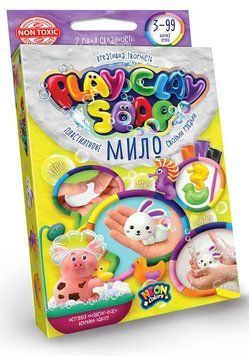 Пластилінове мило "Play Clay Soap" 4 кольори 3+ DT_PCS-02-03U фото