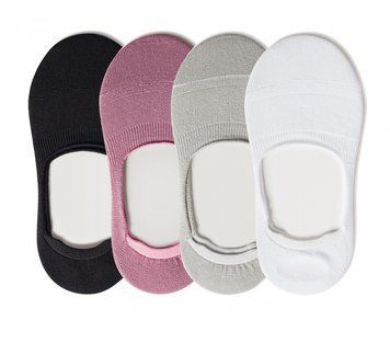 Набір 4 пари безшовних дихаючих слідів з силіконом ORGANIC cotton JILL ANTONY 35-37 women's 31004 фото