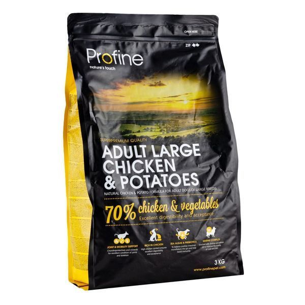 Корм сухий Profine Adult Large Breed Chicken для дорослих собак великих порід вагою від 25 кг з куркою та картоплею 3 кг 8595602517466 170542/7466***** фото