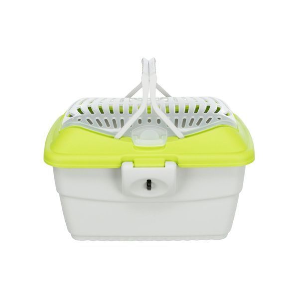 Переноска Trixie для гризунів Mini-Capri до 2 кг сіра/зелена пластик 40х22х30 см 4011905039800 4011905039800 фото