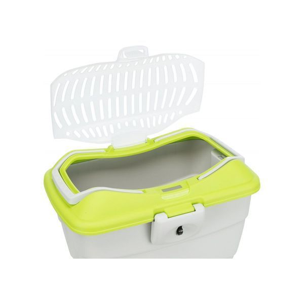 Переноска Trixie для гризунів Mini-Capri до 2 кг сіра/зелена пластик 40х22х30 см 4011905039800 4011905039800 фото