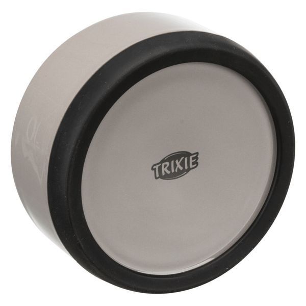 Миска Trixie для собак керамічна з резиновою основою 0.4 л 12 см сіра 4011905243603 4011905243603 фото