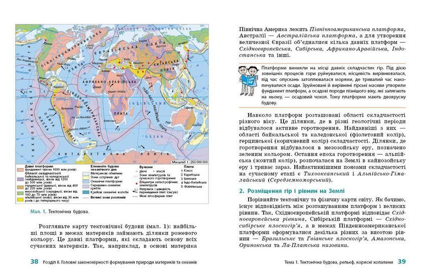 Книга НУШ. Географія. 7 клас. Підручник _ КОМ Ранок Автор - Довгань Г. Д. 9786170987600 9786170987600 фото