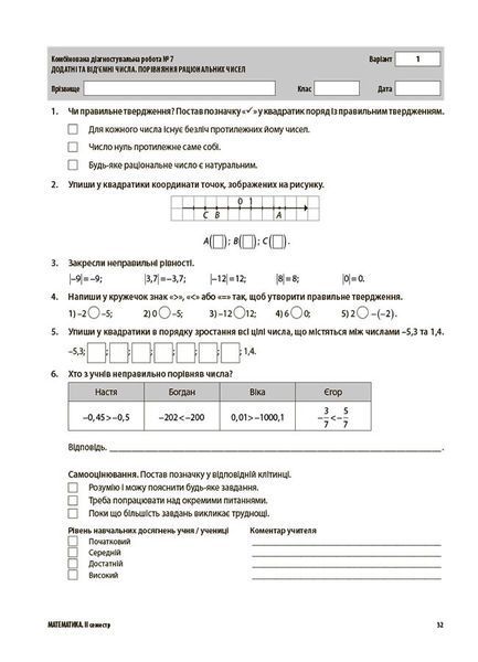 Книга УСІ діагностувальні роботи. Математика. 6 клас. КЗП013 Основа Автор - О. О. Старова КЗП020 9786170041333 9786170041333 фото