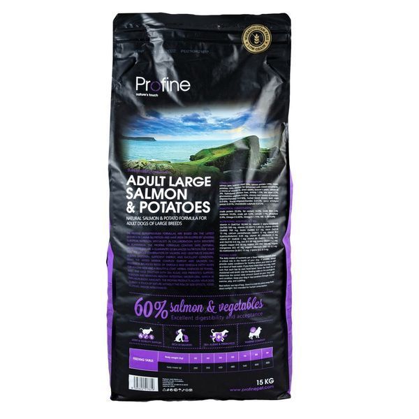 Корм сухий Profine Adult Large Breed Salmon для дорослих собак великих порід вагою від 25 кг з лососем та картоплею 15 кг 170557/7619***** фото
